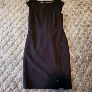Navy Blue Midi Limited Dress- new w/tags